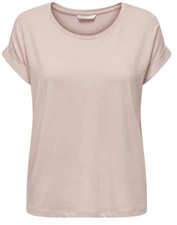 Only Onlmoster S/s O-Neck Top Noos JRS, T-Shirt Femme, Rose (Peach Whip), 40 (Taille Fabricant: Large)
