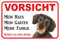 AdriLeo Schild - Vorsicht Rauhaardackel - Mein Haus - (15x20cm) / Achtung Hund Wachhund Dackel Teckel Dachshund robust langlebig UV-beständig wetterfestes Warnschild