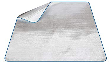 Beito 1PC Aluminium Foil Isomatte 200 * 200cm wasserdichte Picknick-Matte Folie Schaumstoffpolster Doppelseitige Folie Schlafenauflage