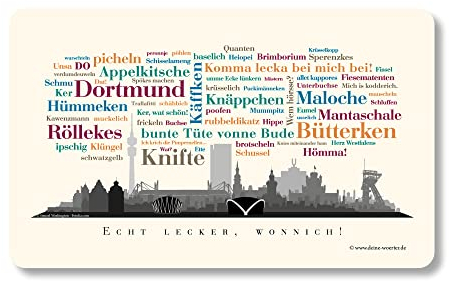 Frühstücksbrettchen Dortmunder Wörter