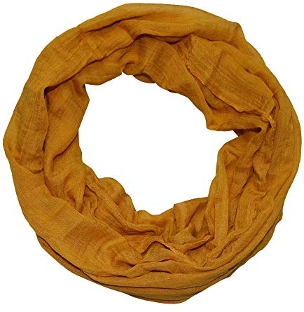 beybey® Modischer Schlauchschal Damen - Praktischer Loop Schal für vielseitige Styles - Loop Schal Damen (curry)