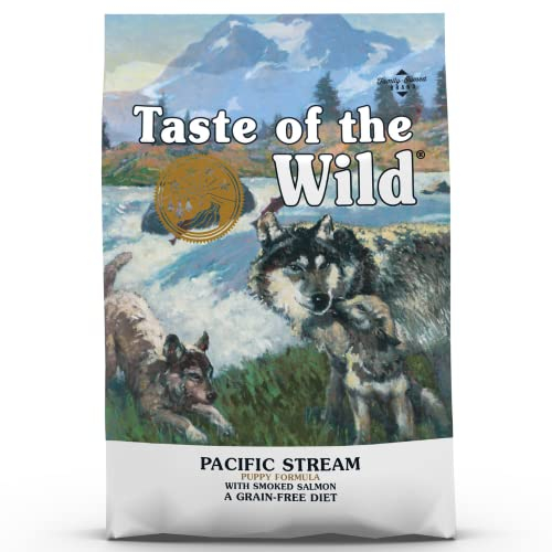 Taste of the Wild, Pacific Stream, Getreidefreies Trockenfutter für Welpen mit Räucherlachs, 12,2 kg (1 Stück)