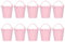 Paquete de 10 Mini Cubos Metal Cajas, cubos de metal rosa mini para caramelos, Cubos de Metal de Lata para Plantas de Jardinería Decoración de Fiestas Boda Cumpleaños 4,4 x 5,5 cm(#2)