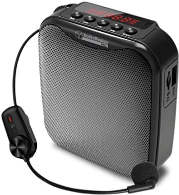 AudioDesign Amplificateur de voix multifonction microphone sans fil et fil Bluetooth 20 W