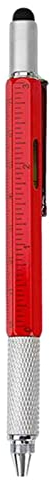 a-r Multi Tool Pen - Pen Tool Gadget, Cool 6-in-1 Gadget with Screwdriver, Ruler, Spirit Level, Ballpoint Pen and Touch Screen Stylus Pen, Portable Mini Screwdriver Tool
