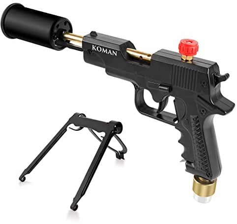 POWERFUL Grill Gun Torch, Cooking Propane Searing Torch, Flame Thrower Fire Gun,Kitchen Culinary Torch with Safety Lock,Blow Torch,Campfire Starter,Grilling and BBQ Tool for Steak & Creme Brulee