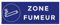 Panneau Zone Fumeur PVC 200x80mm