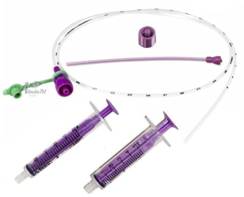 5 French Sterile Tube Feeding Kit Milk Syringes Whelping Pup Kitten Sml Animal