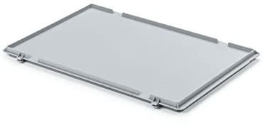 PROREGAL Scharnierdeckel für Eurobehälter | HxBxT 2,7x20x30cm