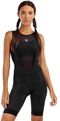 SIROKO - Fahrrad-Trägerhose für Damen Kaufmann - S - Schwarz