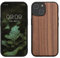 kwmobile Hülle kompatibel mit iPhone 15 Hülle - Holz Case - stoßfestes Handy Cover - TPU Handyhülle in Dunkelbraun
