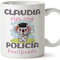 MUGFFINS Tazas Personalizadas para POLICÍA - En Español - Koalificados Personalizados - 11 oz / 330 ml - Regalo Personalizable original y divertido