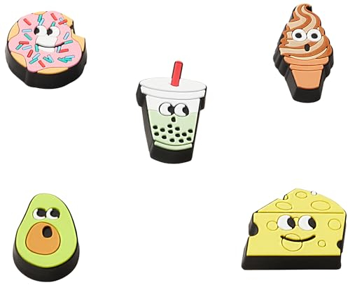 Crocs Jibbitz Charms, Lights Up Food Friends 5 Pack