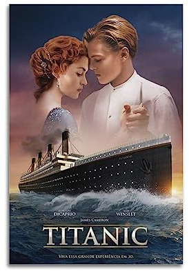 VZRSQZK Titanic-Poster, dekoratives Gemälde, Leinwand-Wandposter und Kunstdruck, modernes Familienschlafzimmer-Dekor-Poster, 20 x 30 cm