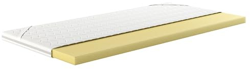Visco Topper 200x200 | 6cm Matratzentopper - Visco Schaum Topper mit 4X Antirutschgummis - H2 Matratzenauflage 200x200cm - Druckentlastend & Waschbar - Gel Visco Schaum Mattress Topper für Matratze