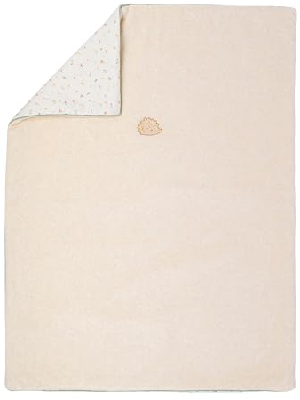 Nattou Kuscheldecke aus Baumwolle und Velours, Igel Zoë, 75 x 100 cm, Mila, Zoë und Lana, Beige