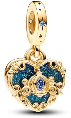 Feitery Christmas Zauberlehrling Charms Armband Bead Charm für Damen Weihnachtszeit (Kürbis-Kutsche)