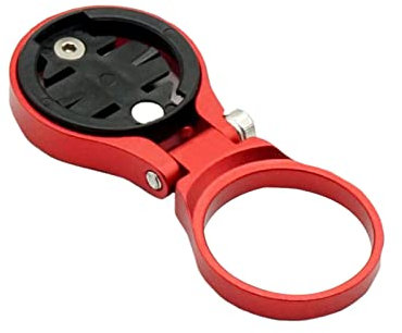Potencia Ordenador para Bicicleta Soporte Plegable Apoyo GPS Ciclismo Cronómetro para Garmin Edge (Rojo 1)
