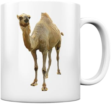artdee - Grafik Zootier Kamel - Tasse glossy, Volumen: 330ml, Farbe: White glossy