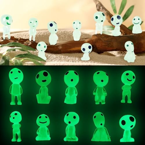 LATRAT Lot de 10 accessoires de jardin lumineux pour plantes en pot