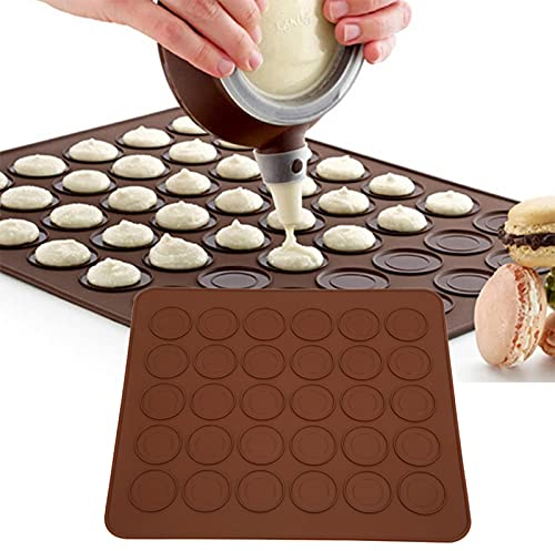 Gonyscag 2 Pièces 30 Trous Silicone Antiadhésif Macaron Pad Tapis De Four Cuisine Outil De Cuisson Accessoire