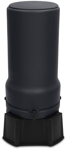 YourCasa Tanque de Lluvia RainBell 200L Con Pie, Tapa y Grifo - Barril de Plástico a Prueba de Heladas - Depósito de Agua Para Jardín, Colector