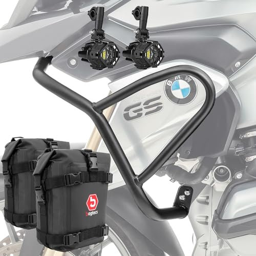 Sturzbügel + Scheinwerfer + Tasche für BMW R 1200 GS 13-16