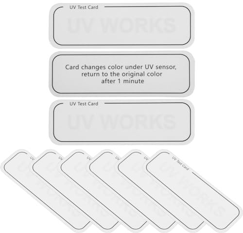 JECOMPRIS 10stücke Uv-testkarten Zur Messung Uv-intensität Tragbar Und Präzise Für Hautpflegeprodukte Und Outdoor-aktivitäten