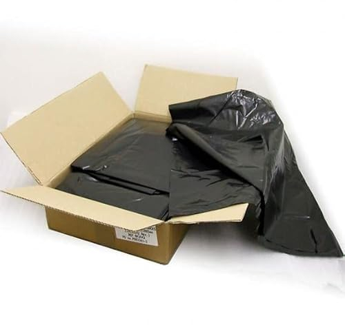 HOMEWISE Lot de 200 sacs poubelle très résistants | Sacs poubelle très résistants en matériau recyclé respectueux de l'environnement | Grands sacs poubelle noirs pour la maison, le bureau, le