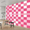 Fototapete Geometrisch Kariertes Rosa 250x175 cm Tapete Wandtapete Wanddeko Design Mustertapete Wand Dekoration Wohnzimmer Schlafzimmer Büro Flur