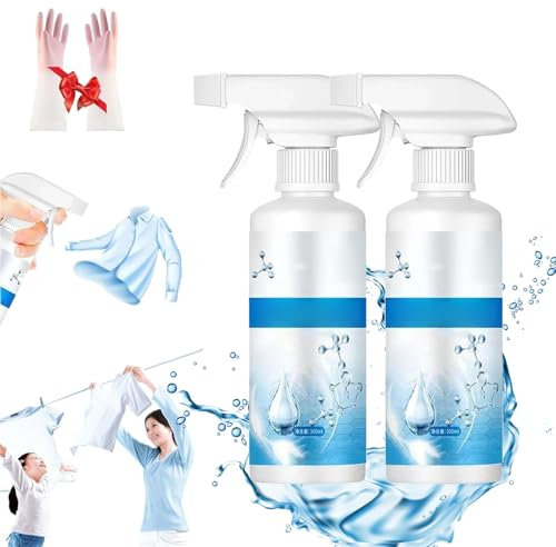 Sowhatahow - Quitamanchas no iónico, emulsionante de eliminación de manchas de lavandería, potente removedor de manchas de lavandería, spray de limpieza en seco para ropa (2 unidades)