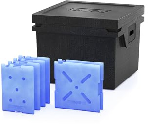 QOOL Kühlbox eco+ L | 43L | Made in Germany | schwarz | Aus recyceltem Material | Hightech Kühlbox ohne Strom | Bis zu 10 Tagen autark | kühlen oder gefrieren | 10 Jahre Garantie