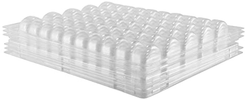 Giyofom Durchsichtige, mit PET VerschließBare FranzöSische Macaron Aufbewahrungs Schalen - Fassungs VermöGen 50 Macarons Pro Set - Packung mit 4 Sets