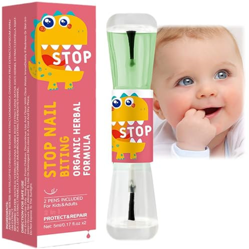Nail Bitter Water - Nail Biting Solution - Anti Nail Biting Polish - Stop Biting Nails - Clear Varnish to Avoid Nail Biting - Discourages Thumb Sucking