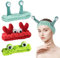 GWAWG Lot de 3 Bandeau Cheveux Femme Maquillage, Bandeau Soin Visage, Bandeau Élastique en Polaire, Accessoires de Cheveux pour le Lavage du Visage, le Sport, la Douche, Beauté et les Soins la Peau