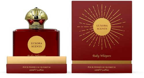 Ruby Whispers Eau De Parfum 100 ml Inspired By B.accarat R.ouge 540 Long Lasting Luxury Perfume for Women Amber Woody Floral Fragrance Gift Perfume for Her By Laurelle London