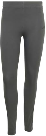 adidas Damen ESSENTIALS LINEAR COTTON LEGGINGS, grey six/black, M Short