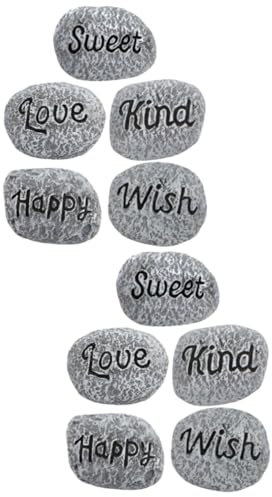 JOINPAYA 2 Sätze Felsen Vielseitig Aquarium Dekoration Selbst Pflanzen Anlage Fisch Gartenkiesel Landschaftsbau Empfindliche Aquariensteine Steindekor Harz 5 Stück * 2