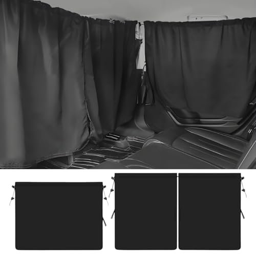5 Piezas Cortinas Coche Parasol Coche Lateral Cortinas Divisorias de Coche, Fácil instalación, Material Aislante Desmontable, para la Mayoría de Coches, para Viaje, Siesta, Noche, Camping