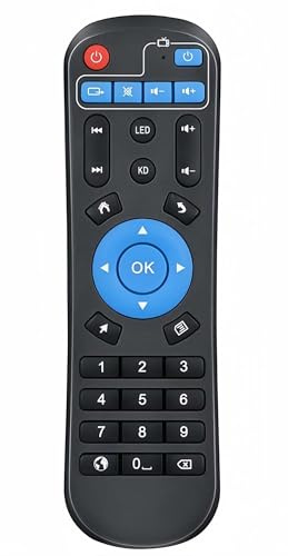 Ersatz-Fernbedienung für Android TV Box T95, T95H, T95Q, T95MAX, T95Z Plus, T95K T95V T95U T95W Pro, T95 X2, Q Plus, X96, H96, MX1, MX10, T9, X88, HK1BOX, HK1MAX
