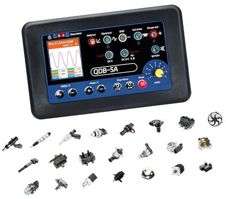 Piceioep Kfz Oszilloskop Multimeter Mit Einstellbarem Anzeigegenerator Für Magnetventile Und Motorsteuerung PWM Einstellbarer Harnstoffpumpentester Elektronischer Lüfter