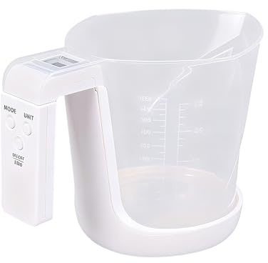 Digitaler Messbecher, digitaler Messbecher mit LCD-Display – Messlöffel für tägliche Mahlzeiten – für Getränke, Dessert, Küche, Backen, Kochen, Zuhause, Wohnung, Camping, Restaurant, Esszimmer