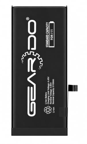 Geardo Replacement Battery Compatible With iPhone 11 3110 mAh Standard Capacity With Tools