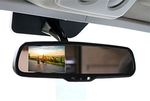 Caratec Safety CSM4300SD 11 cm (4,3) Spiegelmonitor, Rückspiegel Monitor, Fernbedienung, hohe Helligkeit, Third Surface Reflector Technology, FIAT Ducato X290, Peugoet Boxer, Citroën Jumper