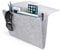 daite Bedside Pocket Storage Holder,Felt Bedside Caddy Storage Organizer Bed Caddy with 2 Small Pockets for Organizing Magazine Phone Small Things Home Sofa Desk Holder(Light grey)