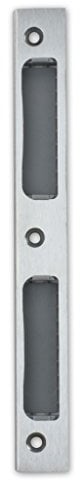 M4TEC ZB8 Gâche d'angle en acier inoxydable brillant avec alvéole plastique Robuste, durable & facile à installer DIN R/L Convient aux verrous un tour à fermeture de l'intérieur WC & Salle de bain