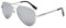 Pro Acme Small Pilot Sunglasses Small Face Polarized Pilot Sunglasses for Men and Women (Silver Frame | Silver Lens)