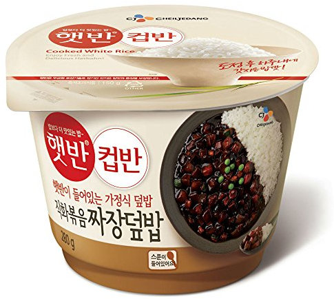 CJ Hetbahn Cupbahn Cooked White Rice with Black Bean Sauce 275g