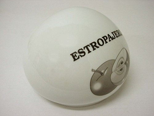 ESTROPAJERO Estropajo Redondo Porcelana Manzana Gris