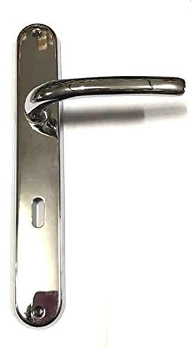 Door Handle with Plate for Internal Doors Distance 70 Cold 703 Polished Chrome Finish